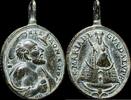 RELIGIOUS MEDALS  Religious medal XVI-XVII centuries, S. Jerome / V. Guadalupe - 32x21 mm. ss