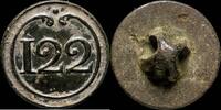 MILITARY BUTTONS  Button Military French, Regiment 122, Napoleonic Wars - 15 mm. ss