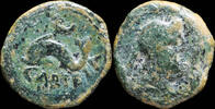 IBERIAN PUNIC REPUBLICAN  Ancient Hispania - Carteia, San Roque (Cádiz) Ae Semis - 18 mm / 3.74 gr. ss