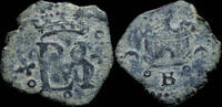 SPANISH MONARCHY  Blanca Philips II, Burgos Mint - 18 mm / 0.97 gr. ss