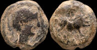 IBERIAN PUNIC REPUBLICAN  Ancient Hispania - Castulo - (Jaén) AE Quadrans - 14 mm / 3.47 gr. ss