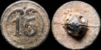 MILITARY BUTTONS  Button Military French, Regiment 15, Napoleonic Wars - 14 mm. ss