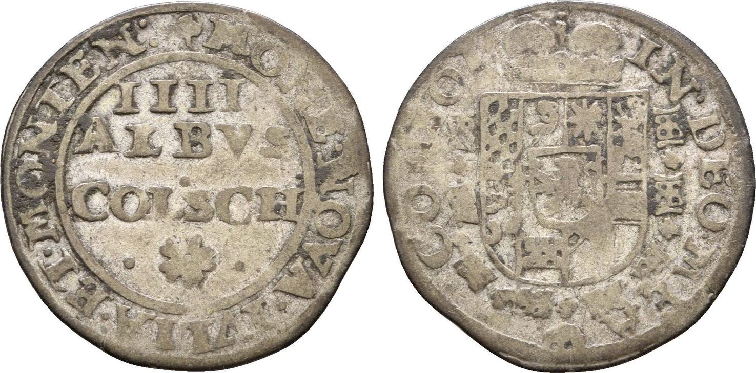 Jülich Berg 4 Albus cölsch o.J. Wolfgang Wilhelm, 16241653 ss MA