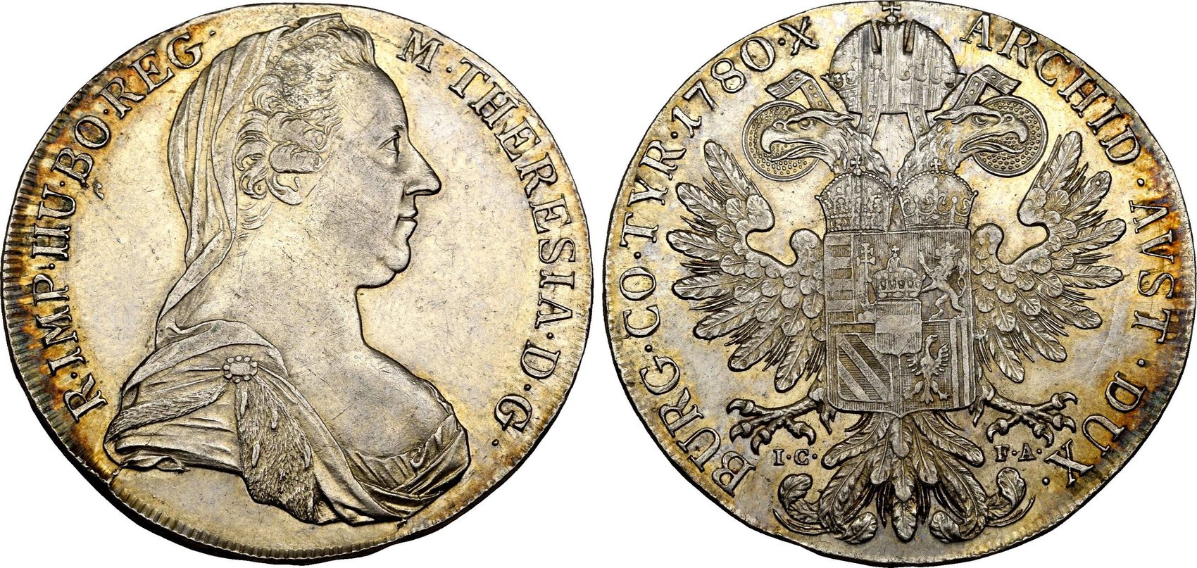 Habsburg Taler 1780 ICFA Maria Theresia