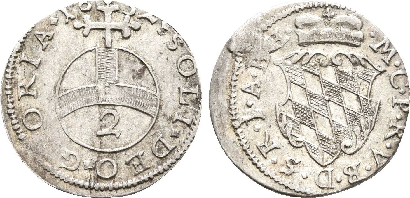 Bayern: 1/2 Batzen München 1632 Maximilian I, 1623-1651: Ss-vz, Selten ...