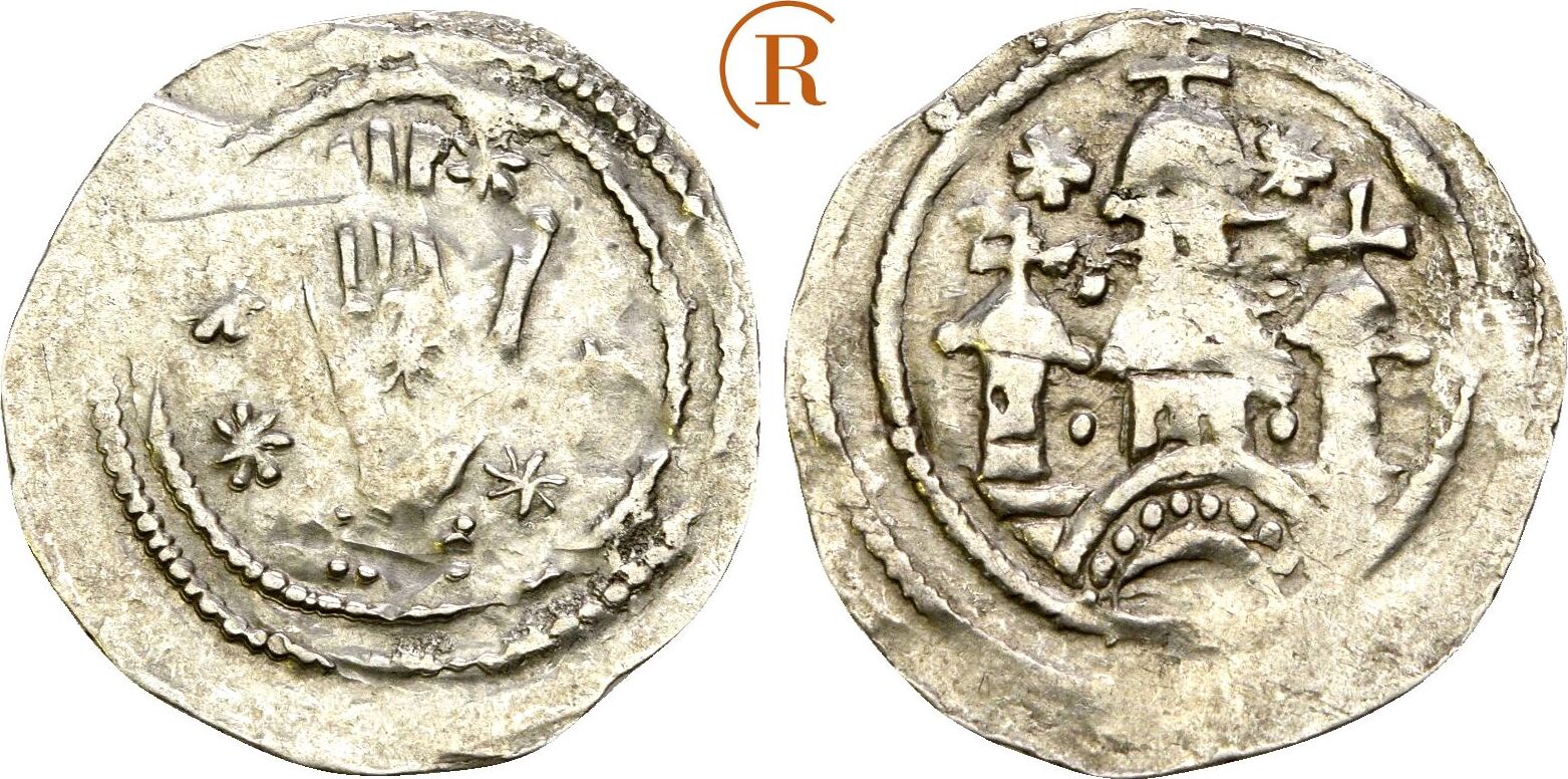 Salzburg Erzbistum Pfennig Laufen Adalbert III. von Böhmen 11681177