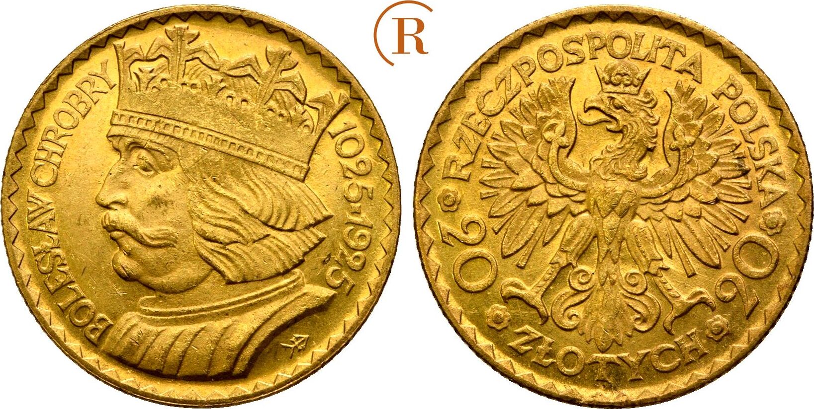 polen-20-zlotych-warschau-gold-1925-1-republik-1918-1938-fast