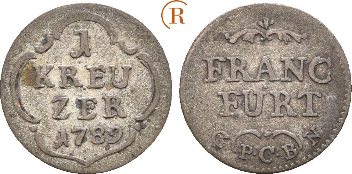 Frankfurt Stadt: 1 Kreuzer 1789 ss | MA-Shops