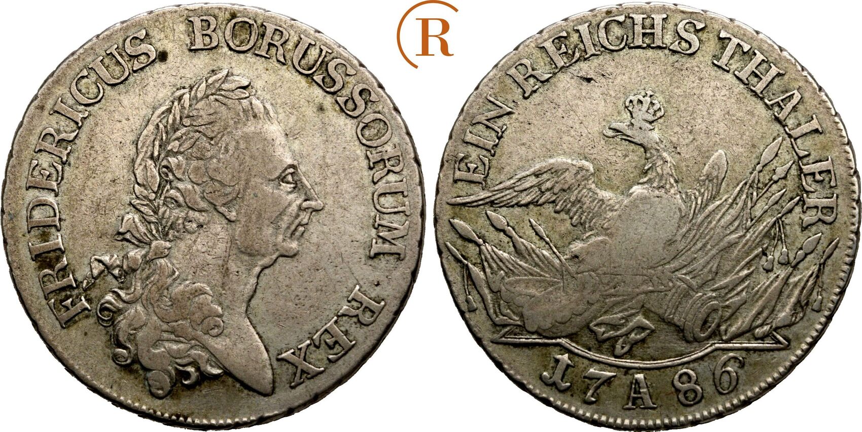 Preussen Taler Berlin 1786 A Friedrich II. der Große, 17401786 ss