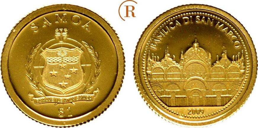 Samoa: 1 Dollar 0,5 Gramm Feingold 