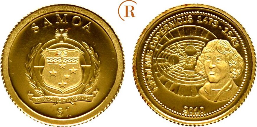Samoa: 1 Dollar 0,5 Gramm Feingold 