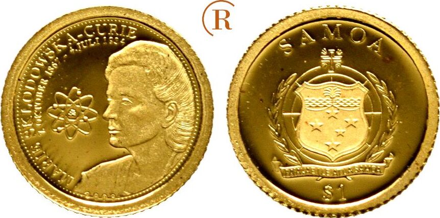 Samoa: 1 Dollar 0,5 Gramm Feingold 