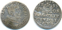 Polen Prägung der Stadt Riga: 3 Gröscher Sigismund III, 1587-1632: