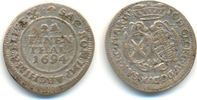 Sachsen: 1/24 Taler Johann Georg IV, 1691-1694: