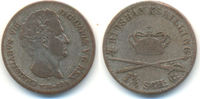 Schleswig Holstein: 1 1/4 Schilling ( 4 Riksbankschilling ) Christian VIII, 1839-48: