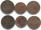 Sachsen Coburg Gotha: Lot 3 Stück: 2 Pfg.1847 + 68, 1 Pfg.1847