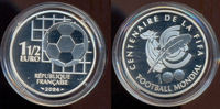 Frankreich: 1,5 Euro, 100 Jahre Fifa, Silber