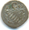 Bayern: Einseitiger Pfennig Maximilian II. Joseph, 1745-1777: