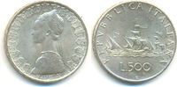 Italien: 500 Lire Rom