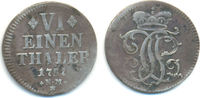 Trier Bistum: 1/6 Taler Kriegsprägung Johann Philipp, 1756-1758: