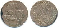 Wied Neuwied: 1/6 Taler Neuwied Johann Friedrich Alexander, 1737-91: