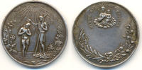 Polen: Silberne Taufmedaille Taufe Jesus im Jordan / Maria mit Kind