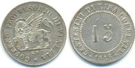 Italien Venedig: 15 Centesimi mit Überprägungsspuren Republik, 1848-1849: