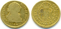 Spanien: 1 Escudo Mzst. Popayan. Gold. Karl III, 1759-1788: