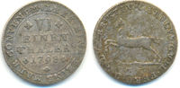 Braunschweig Wolfenbüttel: 1/6 Taler Carl Wilhelm Ferdinand, 1780-1806: