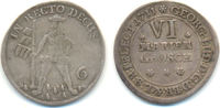 Braunschweig Lüneburg Calenberg Hannover: 6 Mariengroschen Georg Ludwig, 1698-1714: