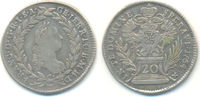 Habsburg: 20 Kreuzer Hall Franz I, 1745-1765: