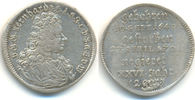 Sachsen Meiningen: Doppelgroschen auf seinen Tod Bernhard, 1680-1706: