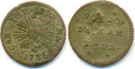 Österreich: Mantova: Soldo mit Gegenstempel Stern Karl VI, 1711-40: