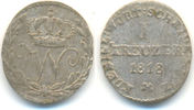 Württemberg: 1 Kreuzer Wilhelm I, 1816-64: