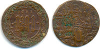 Münster Domkapitel: 12 Pfennig mit Gegenstempel GDV über Schild -