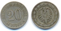 Kaiserreich: Kleinmünzen. 20 Pfennig -