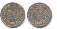Kaiserreich: Kleinmünzen. 20 Pfennig