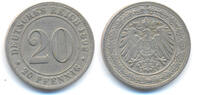 Kaiserreich: Kleinmünzen. 20 Pfennig