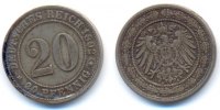 Kaiserreich: Kleinmünzen. 20 Pfennig