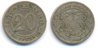 Kaiserreich: Kleinmünzen. 20 Pfennig