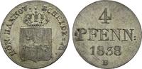 Braunschweig Calenberg Hannover: 4 Pfennig Ernst August, 1837-1851: -