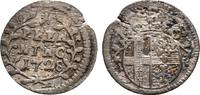 Fulda: 1 Pfennig 1728 Adolf von Dalberg, 1726-1737: ss, Schrötlingsfehler am Rand, Jahr selten !!
