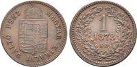 Österreich: 1 Kreuzer Kremnitz 1878 KB Franz Joseph I, 1848-1916: vz