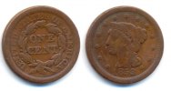 USA: 1 Cent 1853 ss 25,00 EUR  zzgl. 3,00 EUR Versand