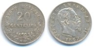 Italien: Vittorio Emanuele II., 1861-1878. 20 Centesimi