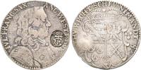 Sachsen Lauenburg: 2/3 Taler mit Gegenstempel Fränkischer Kreis Julius Franz, 1666-1689: -