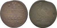Sachsen Meiningen für Henneberg: 1 Heller Bernhard III. von Sachsen Weimar, 1680-1706: -
