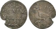 Sachsen Meiningen für Henneberg: 1 Heller Charlotte Amalie, 1763-1775: -