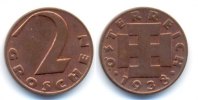 Österreich: 1. Republik. 2 Groschen