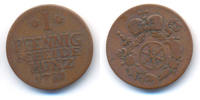 Erfurt Stadt: Friedrich Karl Joseph, 1774-1802. 1 Pfennig
